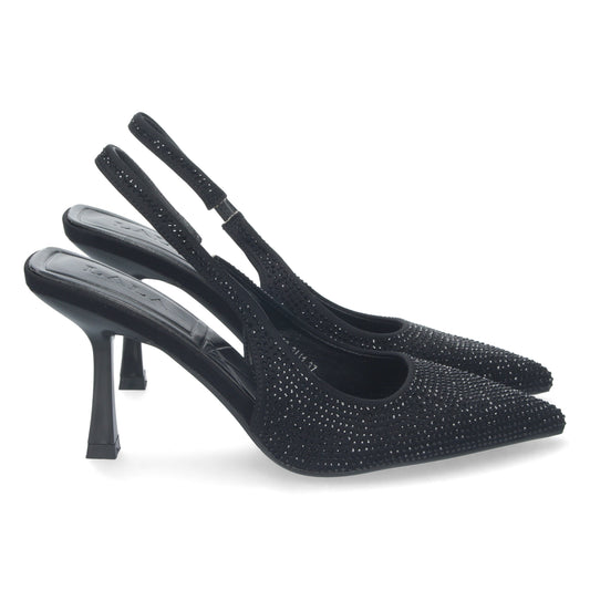 Stiletto Destalonado Black Strass