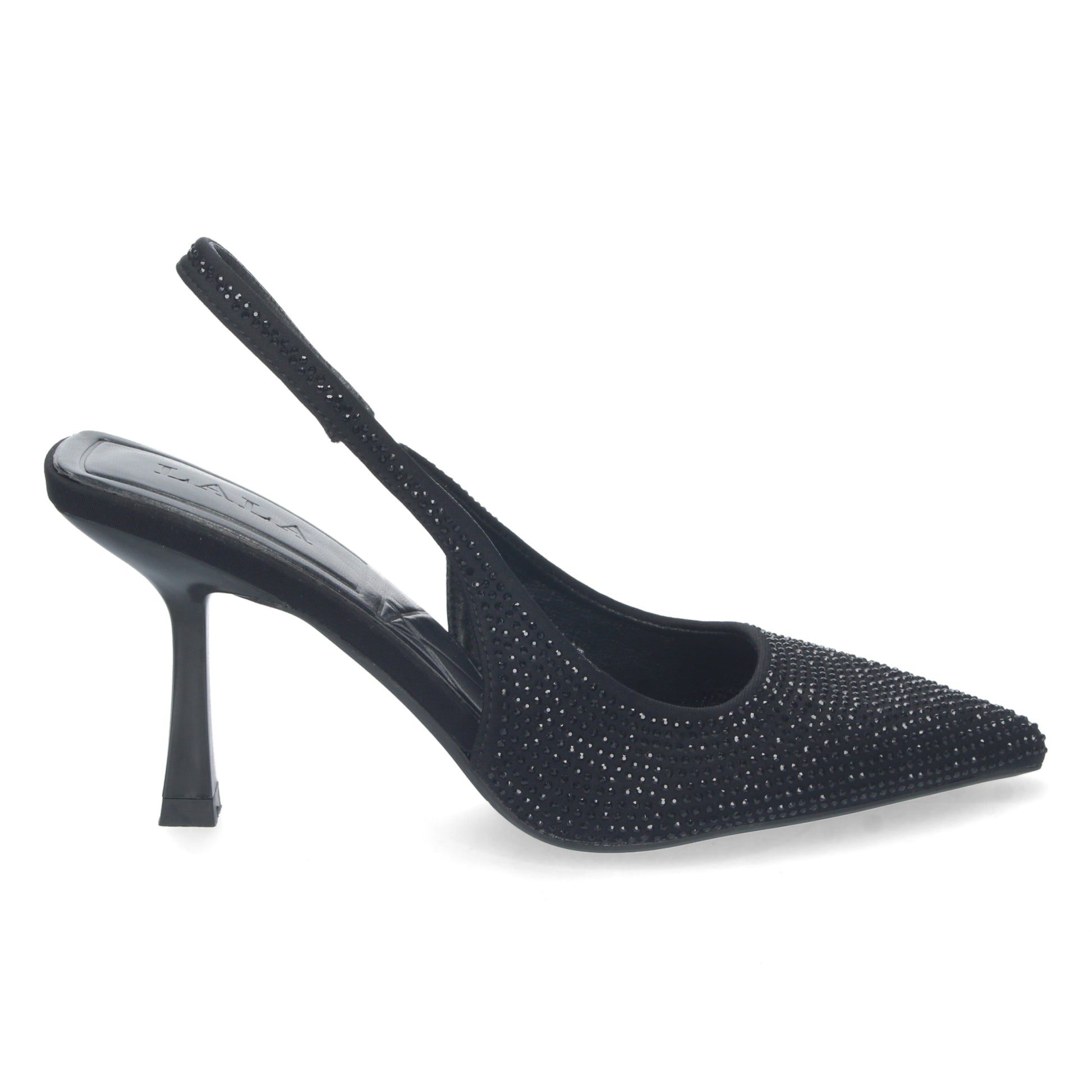 Stiletto Destalonado Black Strass