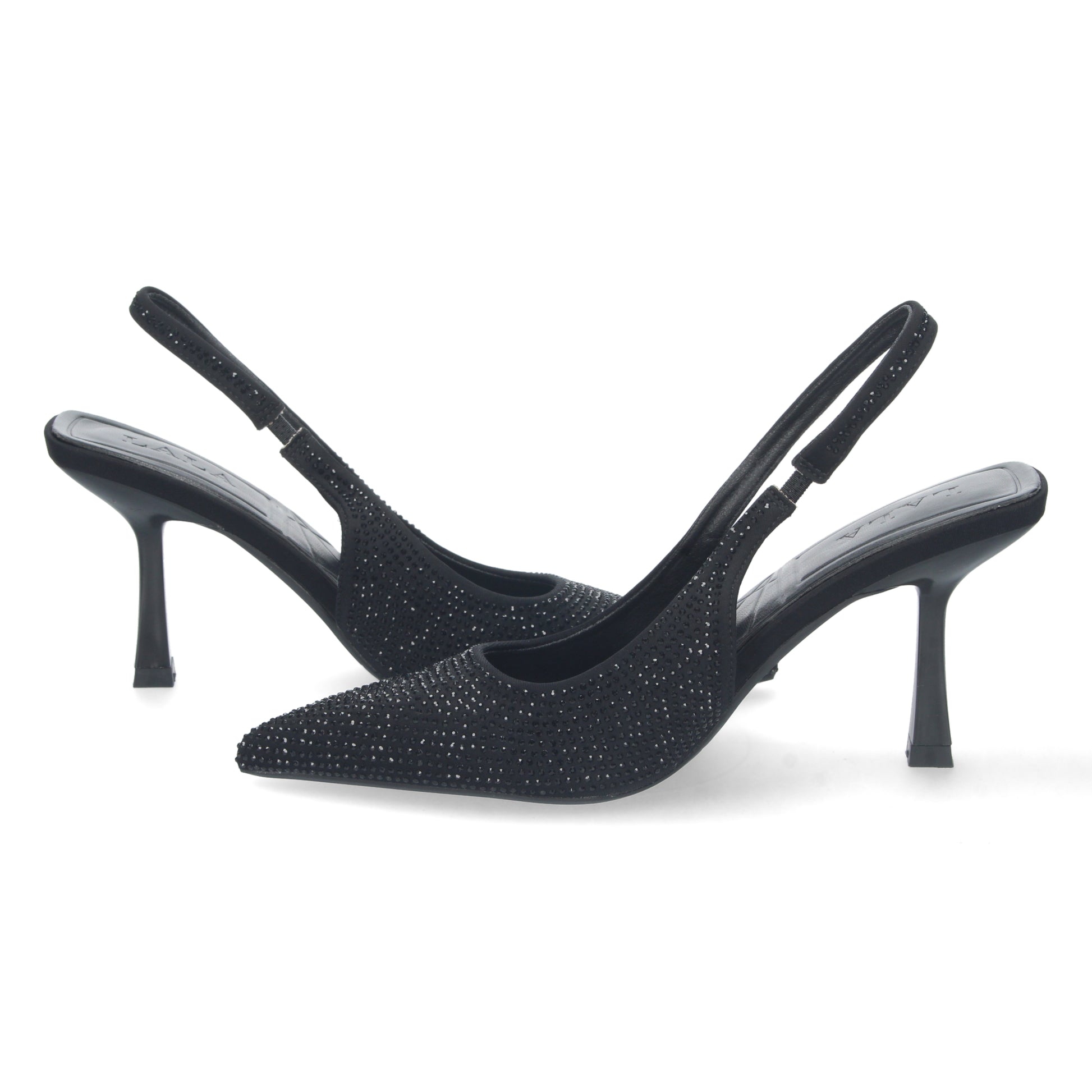 Stiletto Destalonado Black Strass